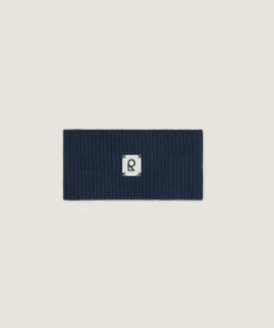 Hot Rodier Bandeau en laine bleu denim