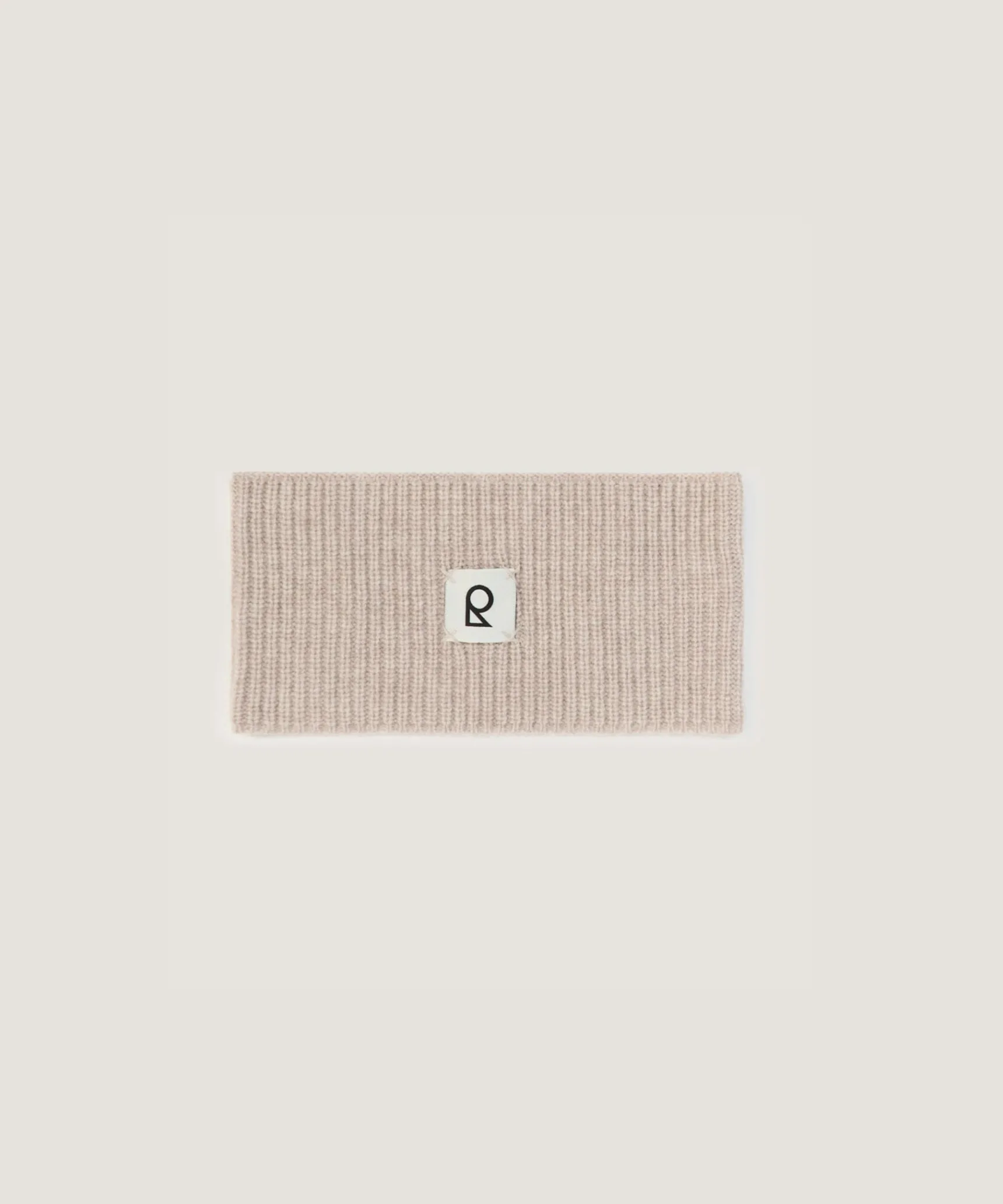Rodier Bandeau en laine beige chiné
