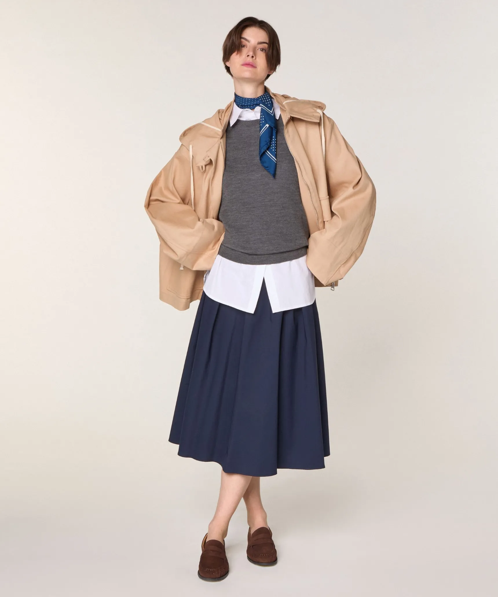 Discount Rodier Blouson oversize à capuche beige