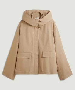 Discount Rodier Blouson oversize à capuche beige