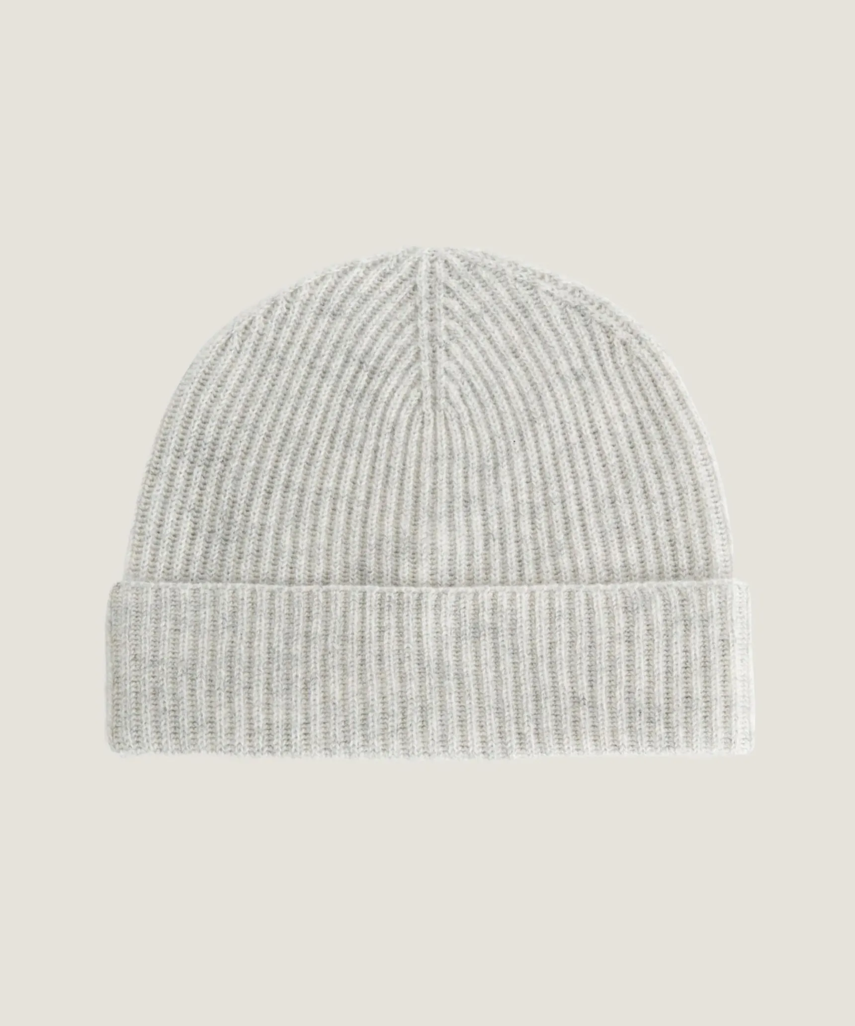 Rodier Bonnet bicolore en cachemire gris clair