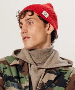 Outlet Rodier Bonnet en laine mérinos unisexe OEKO-TEX® rouge vermillon