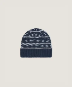 New Rodier Bonnet jacquard bleu denim