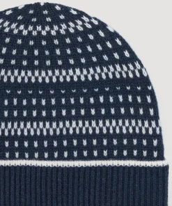 New Rodier Bonnet jacquard bleu denim