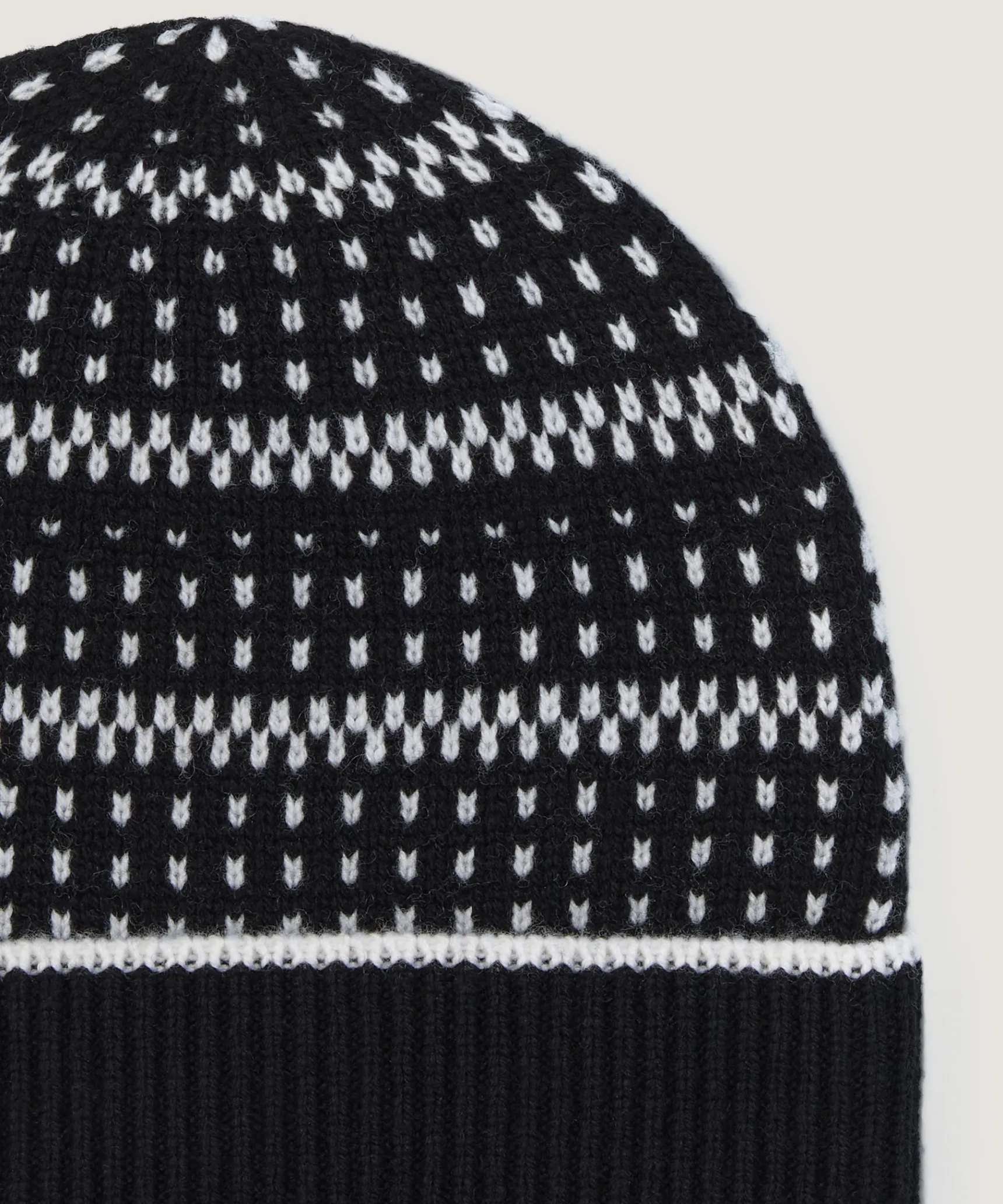 Sale Rodier Bonnet jacquard noir