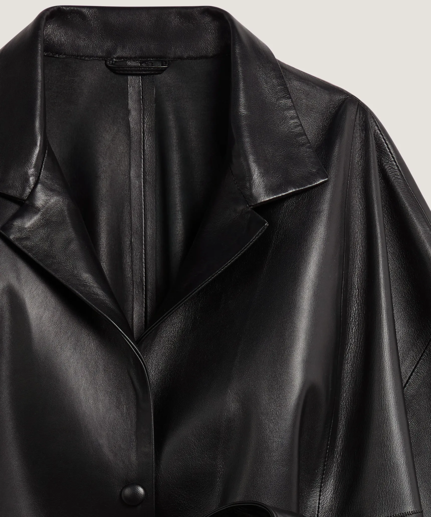 Discount Rodier Cape en cuir noir