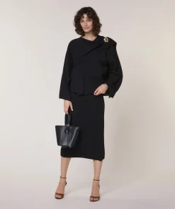 Discount Rodier Cape en maille noir