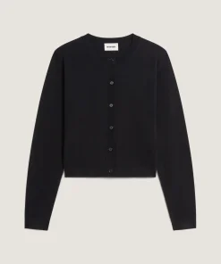 Sale Rodier Cardigan court en laine mérinos noir
