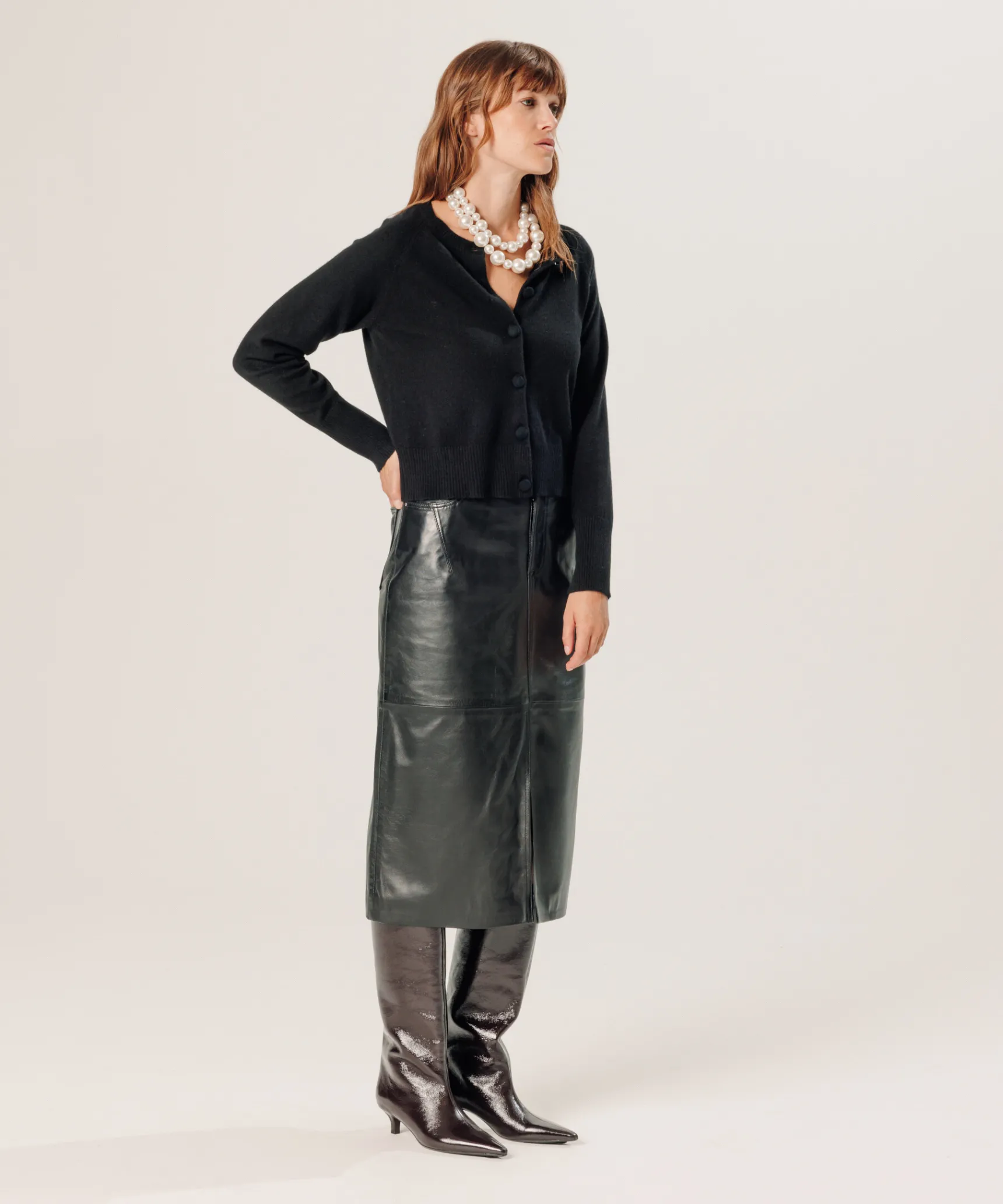 Rodier Cardigan en cachemire 2 fils noir