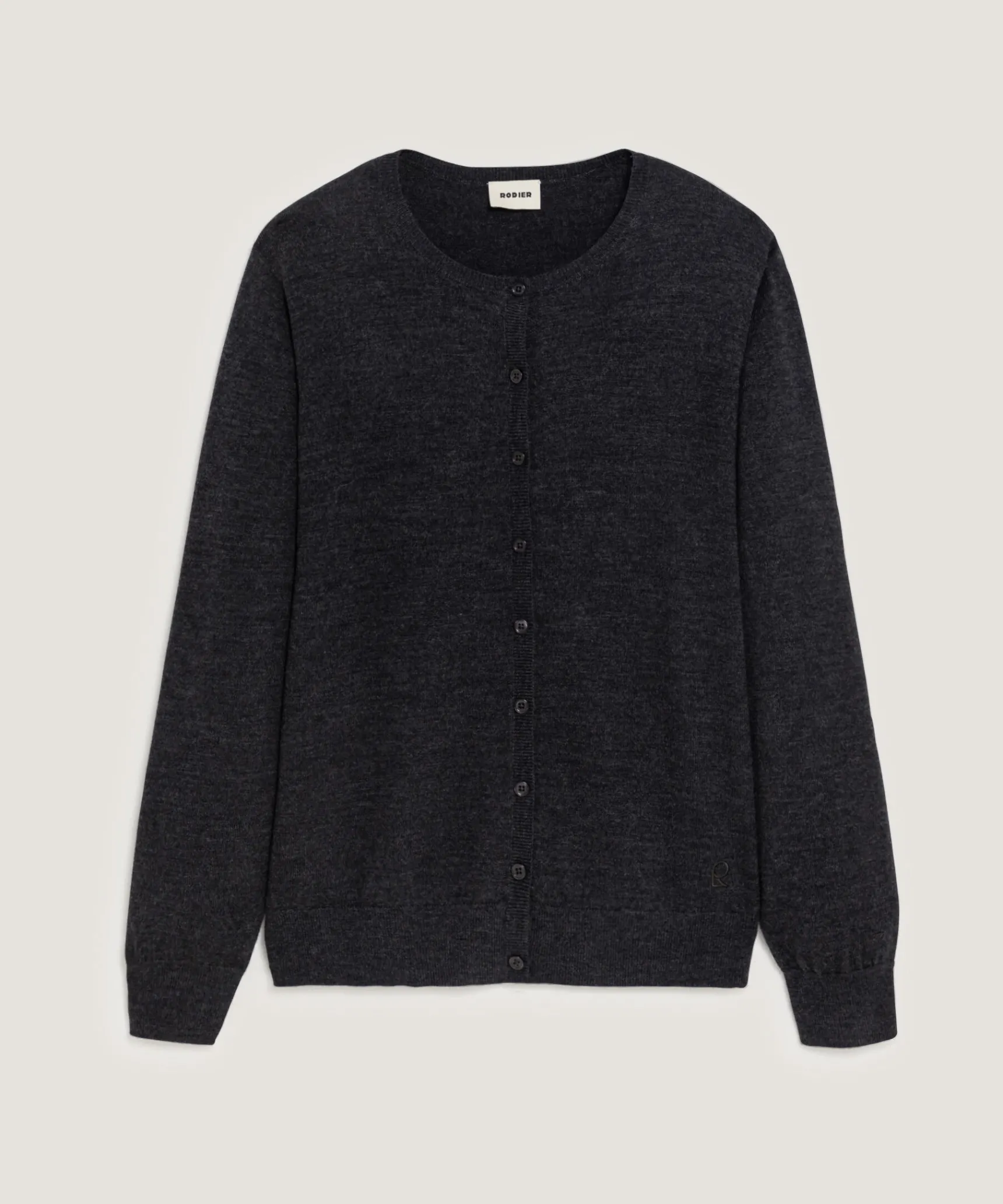 Online Rodier Cardigan en laine mérinos gris anthracite