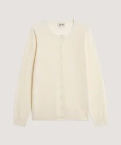 New Rodier Cardigan en laine mérinos blanc écru