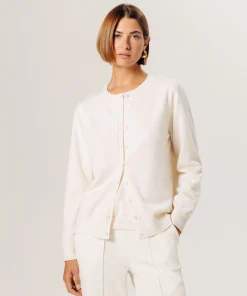 Outlet Rodier Cardigan en laine mérinos blanc