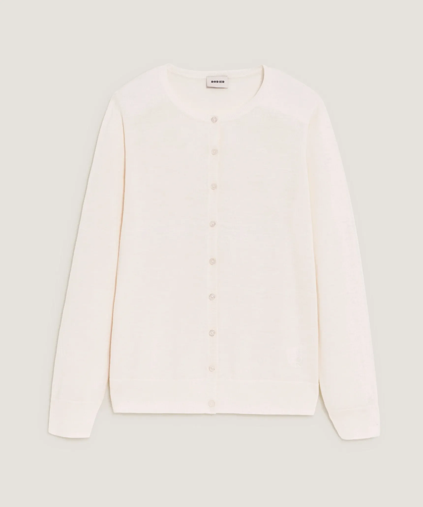 Outlet Rodier Cardigan en laine mérinos blanc