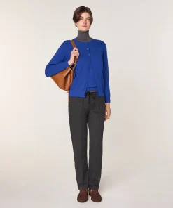Rodier Cardigan en laine mérinos bleu azur