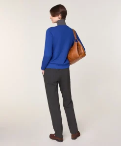 Rodier Cardigan en laine mérinos bleu azur
