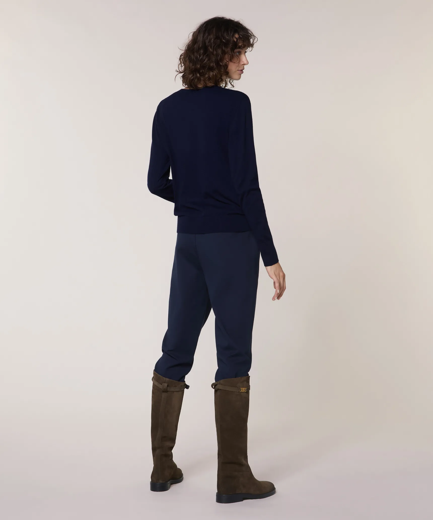 Outlet Rodier Cardigan jacquard bleu marine