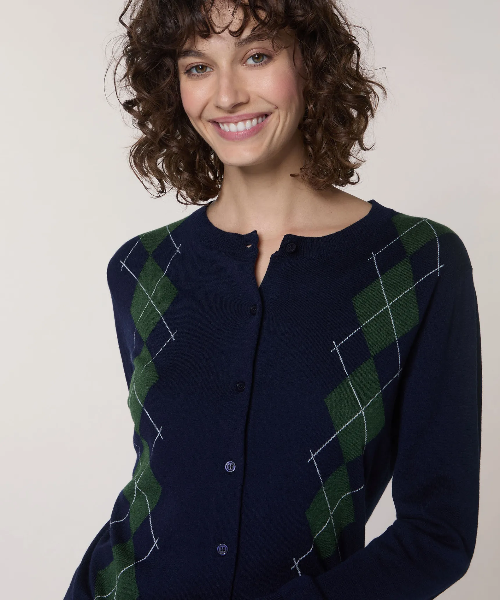 Outlet Rodier Cardigan jacquard bleu marine