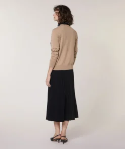 New Rodier Cardigan jacquard marron moka