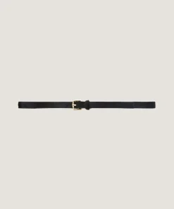 Outlet Rodier Ceinture fine en cuir noire