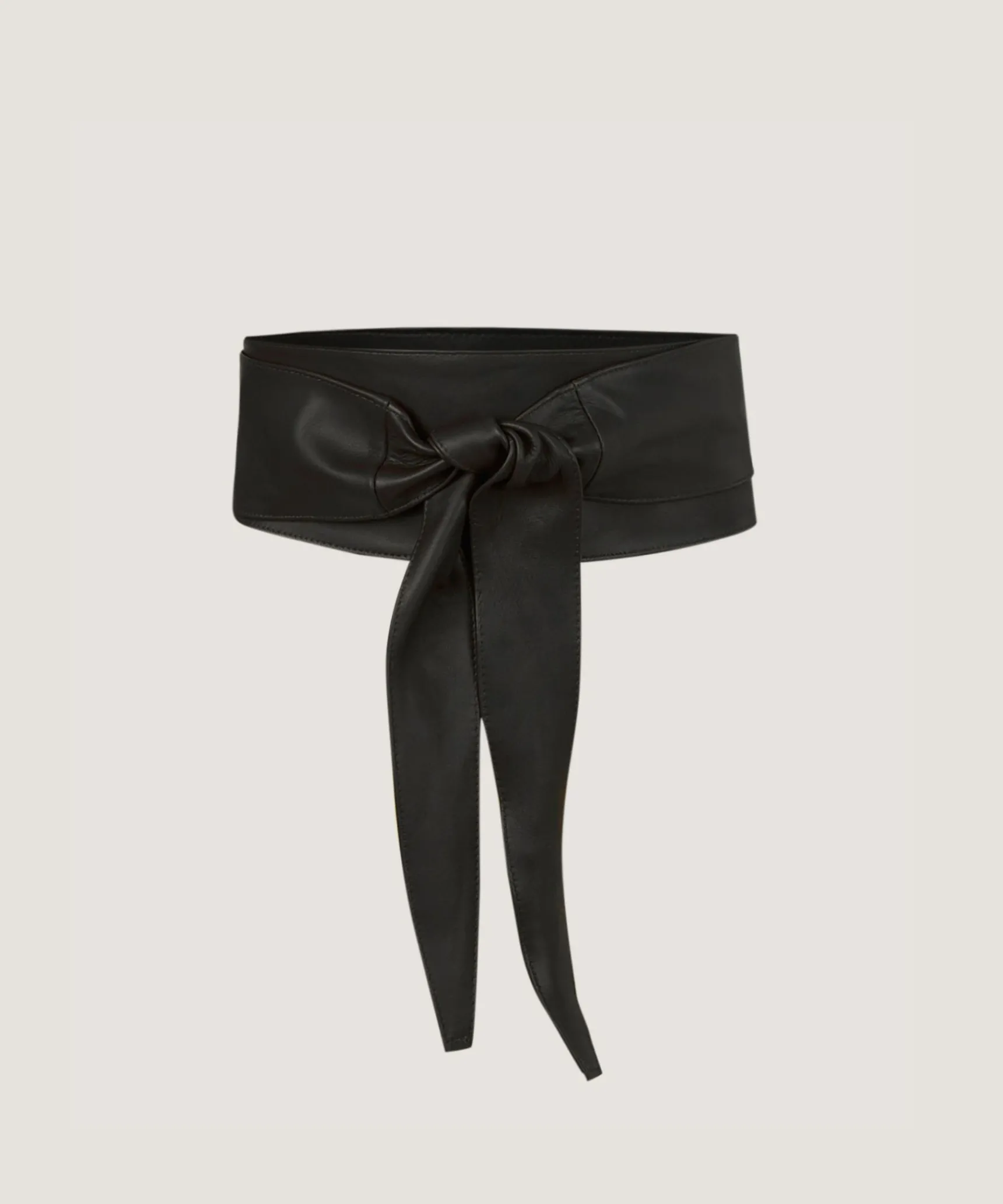 Best Rodier Ceinture large cuir noir