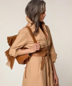 Hot Rodier Ceinture large cuir marron camel