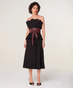 Clearance Rodier Ceinture large cuir marron