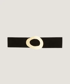 Discount Rodier Ceinture large en cuir velours noire