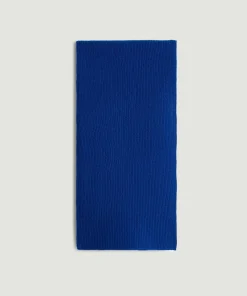 Sale Rodier Écharpe à côtes en cachemire bleu outremer