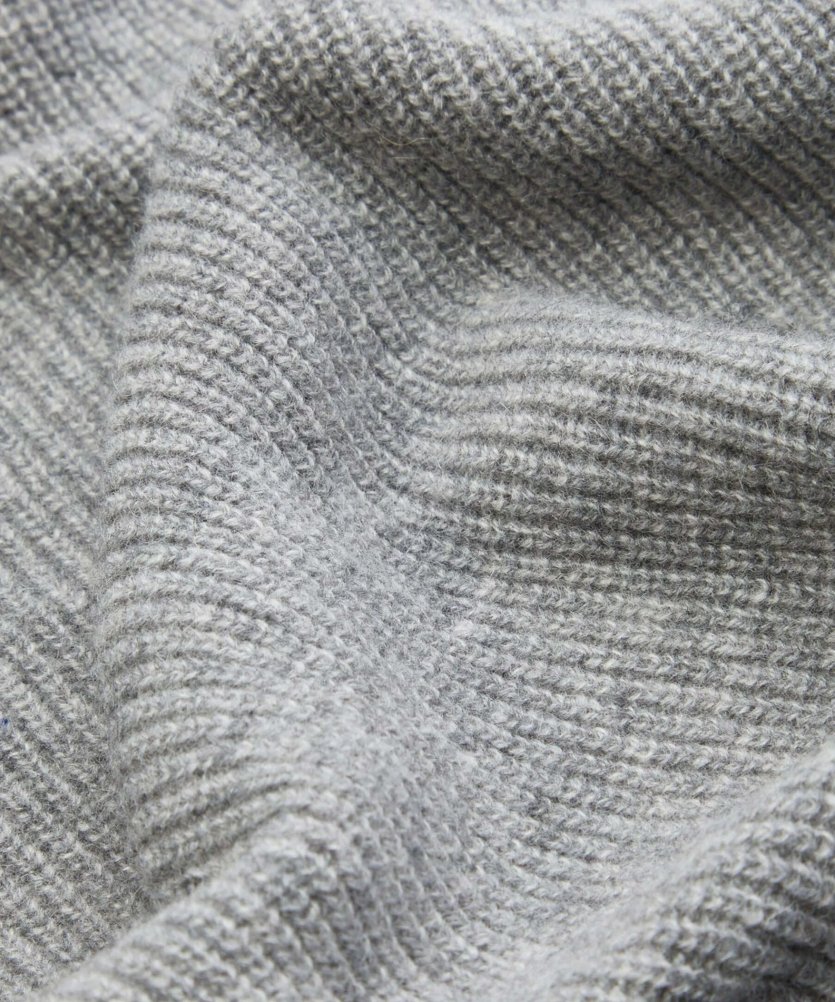 Hot Rodier Écharpe à côtes en cachemire gris perle