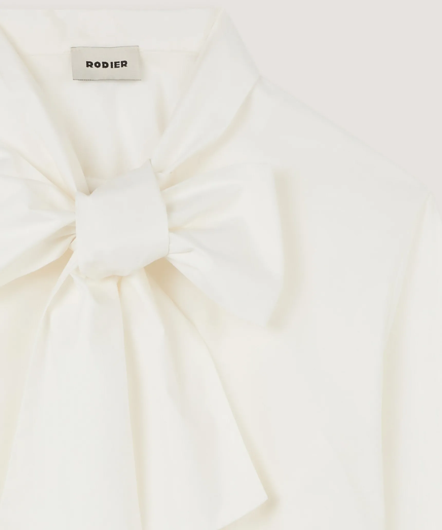 Clearance Rodier Chemise he col lavallière blanc