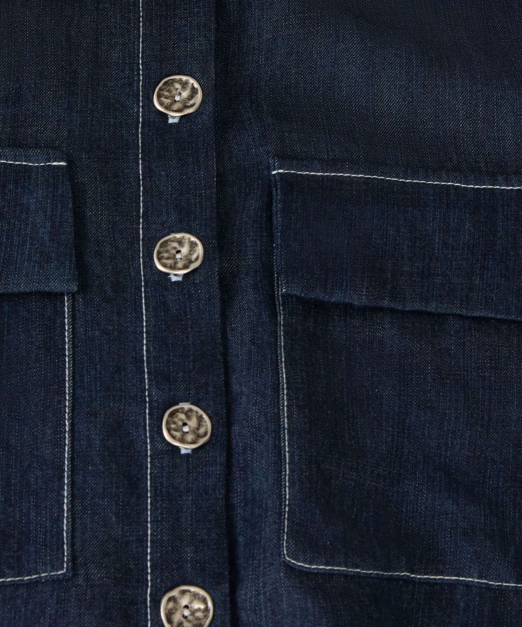 Rodier Chemise oversize jean bleu denim