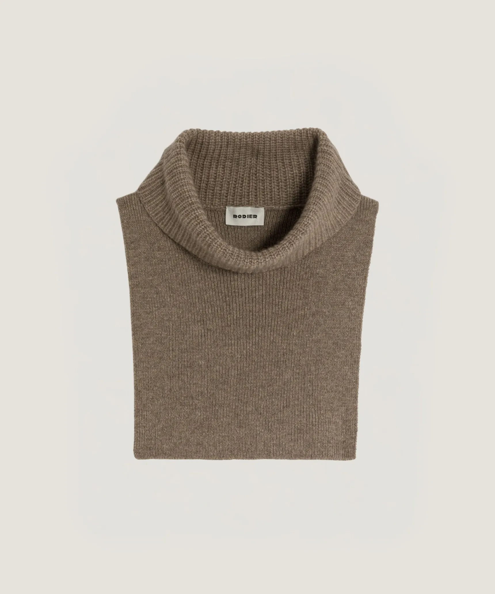 Best Rodier Col en cachemire beige