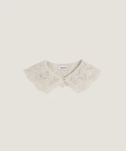 Hot Rodier Col en maille écru