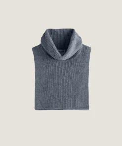 Sale Rodier Col plastron en cachemire gris