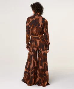 Discount Rodier Combinaison imprimée marron