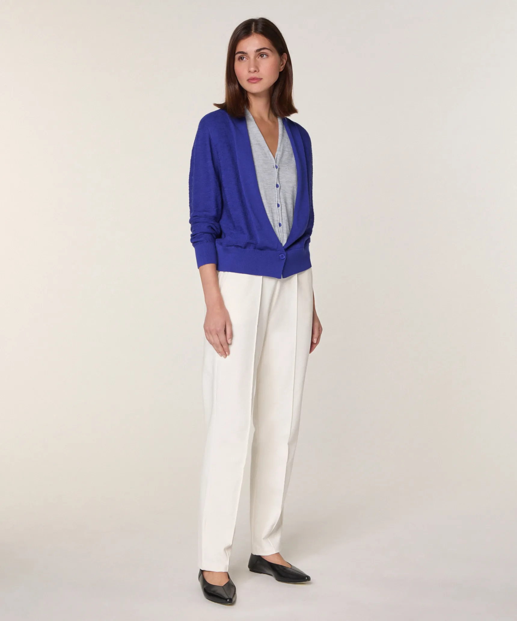 Online Rodier Gilet 2 en 1 en laine mérinos bleu outremer