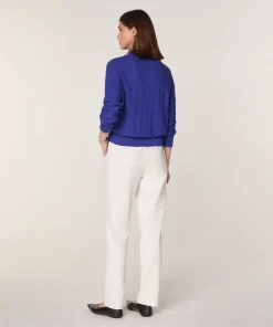 Online Rodier Gilet 2 en 1 en laine mérinos bleu outremer