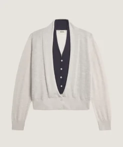 New Rodier Gilet 2 en 1 en laine mérinos blanc