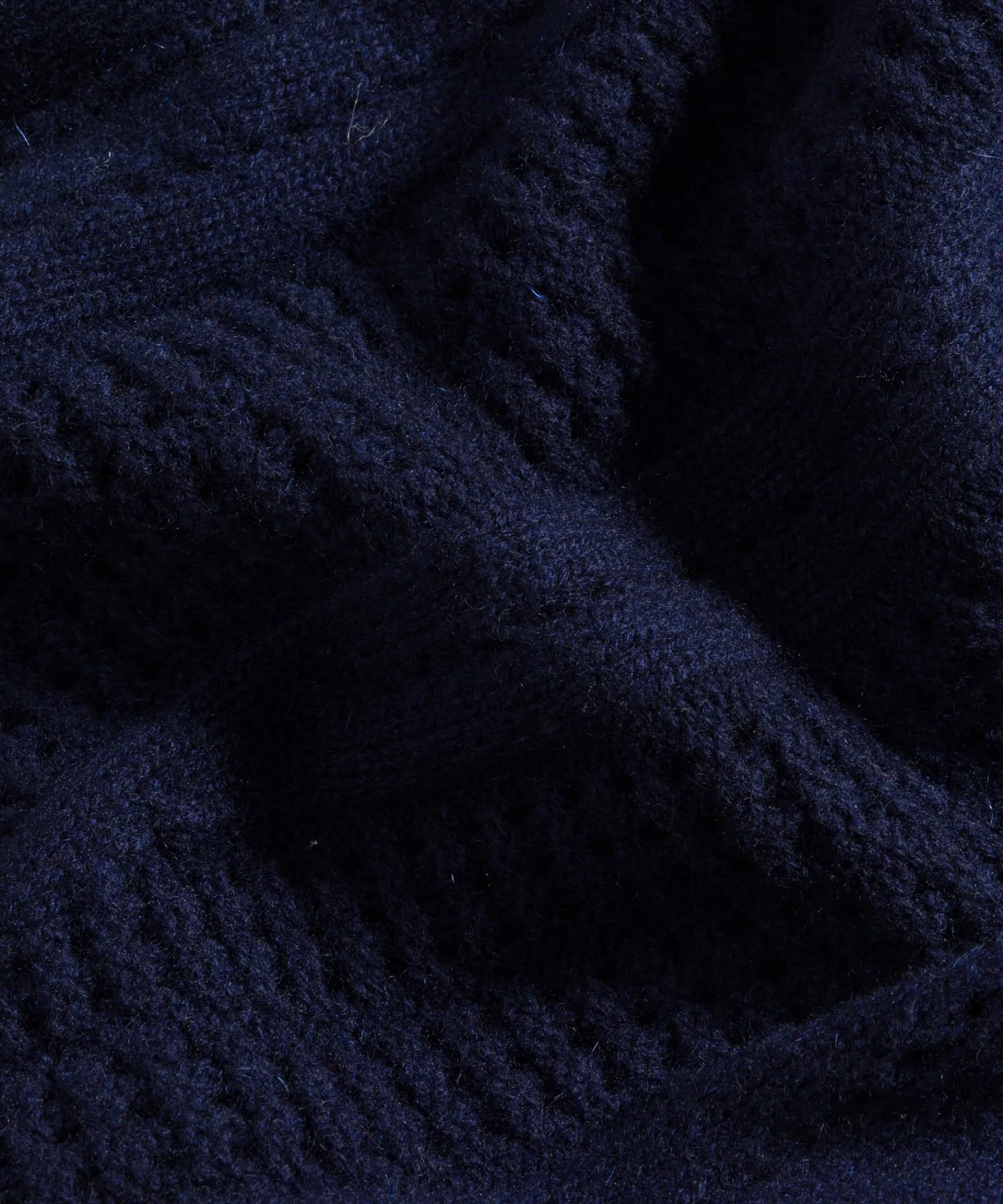 Outlet Rodier Gilet ajouré en cachemire bleu marine