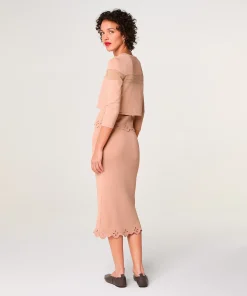 Clearance Rodier Gilet court rose poudré