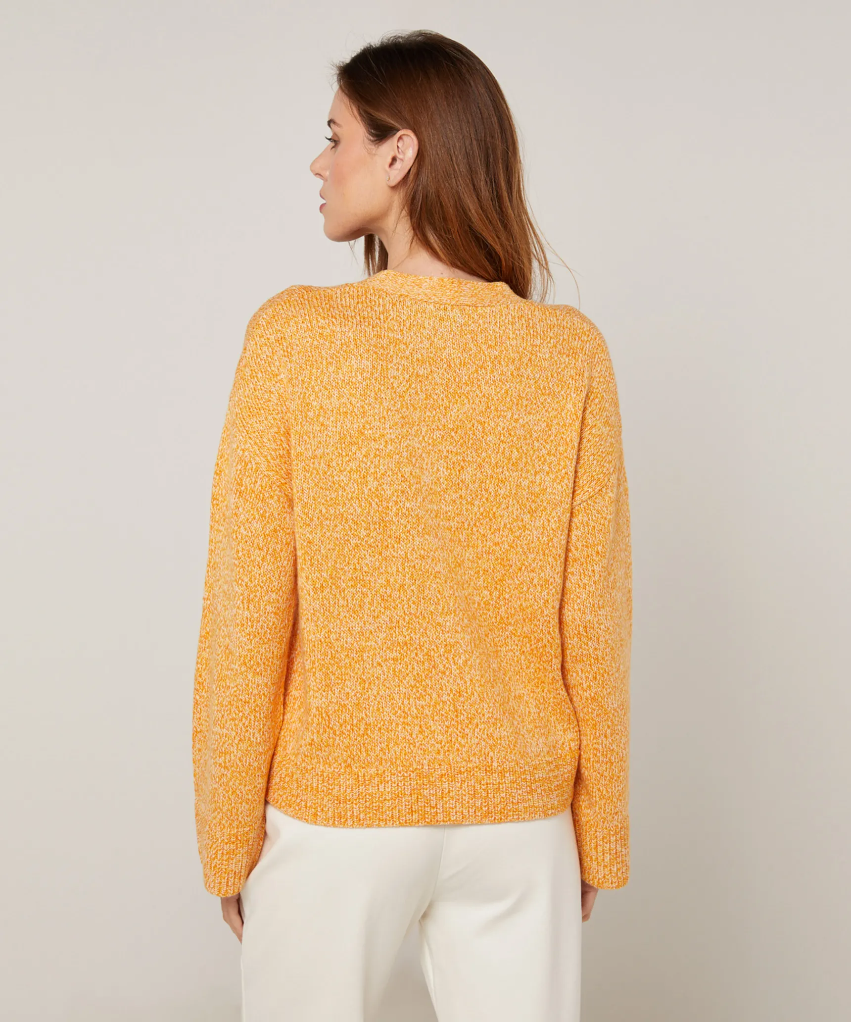 Discount Rodier Gilet court chiné jaune