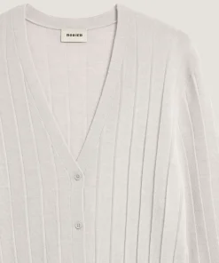 New Rodier Gilet court en laine mérinos blanc