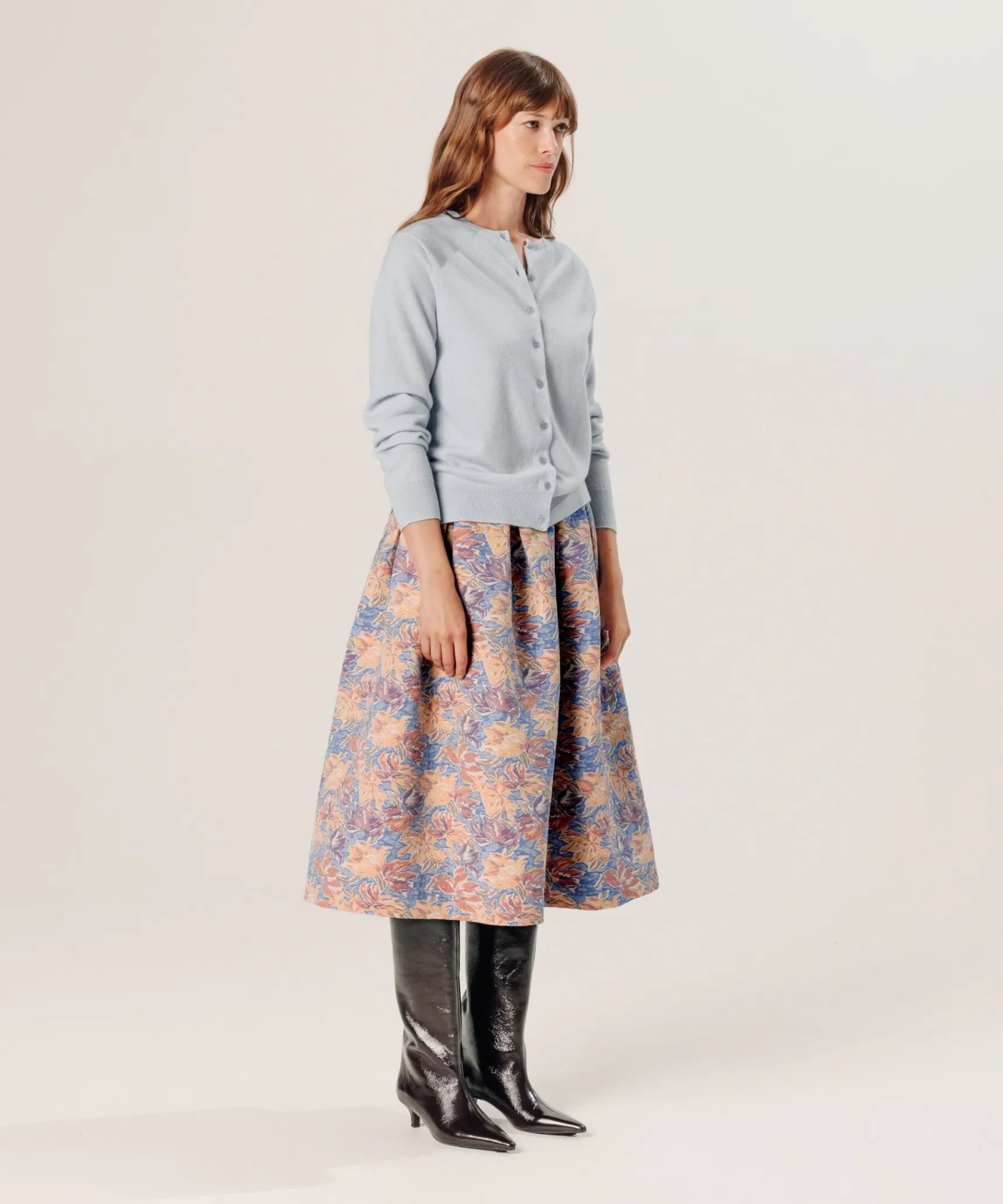 Online Rodier Gilet en cachemire bleu ciel