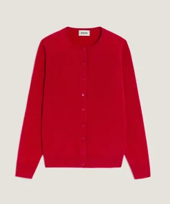 Rodier Gilet en cachemire rouge