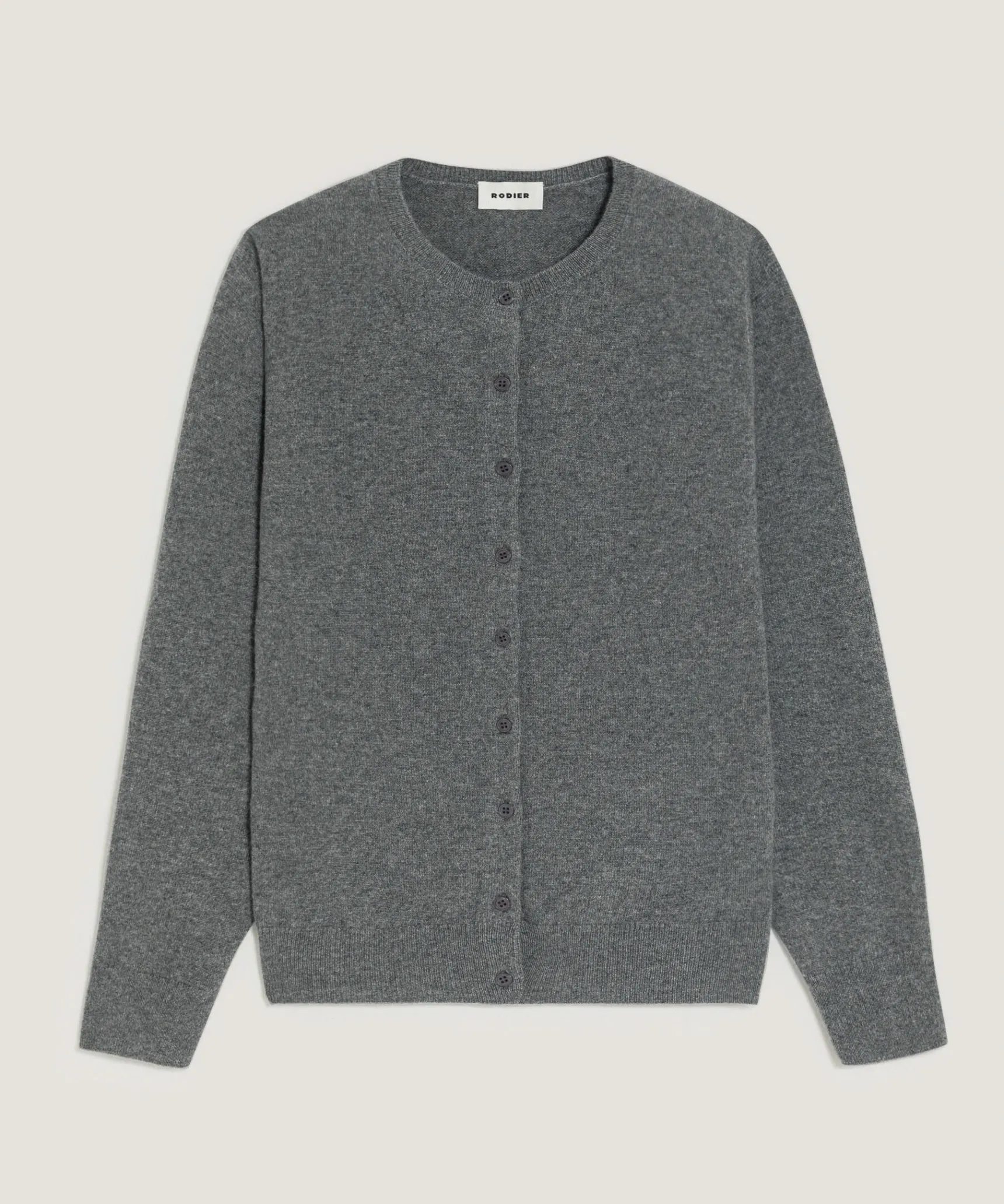 Rodier Gilet en cachemire gris moyen