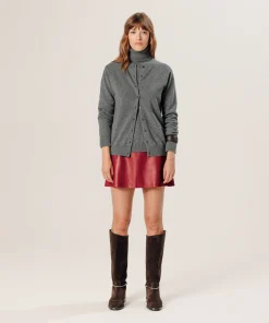 Rodier Gilet en cachemire gris moyen