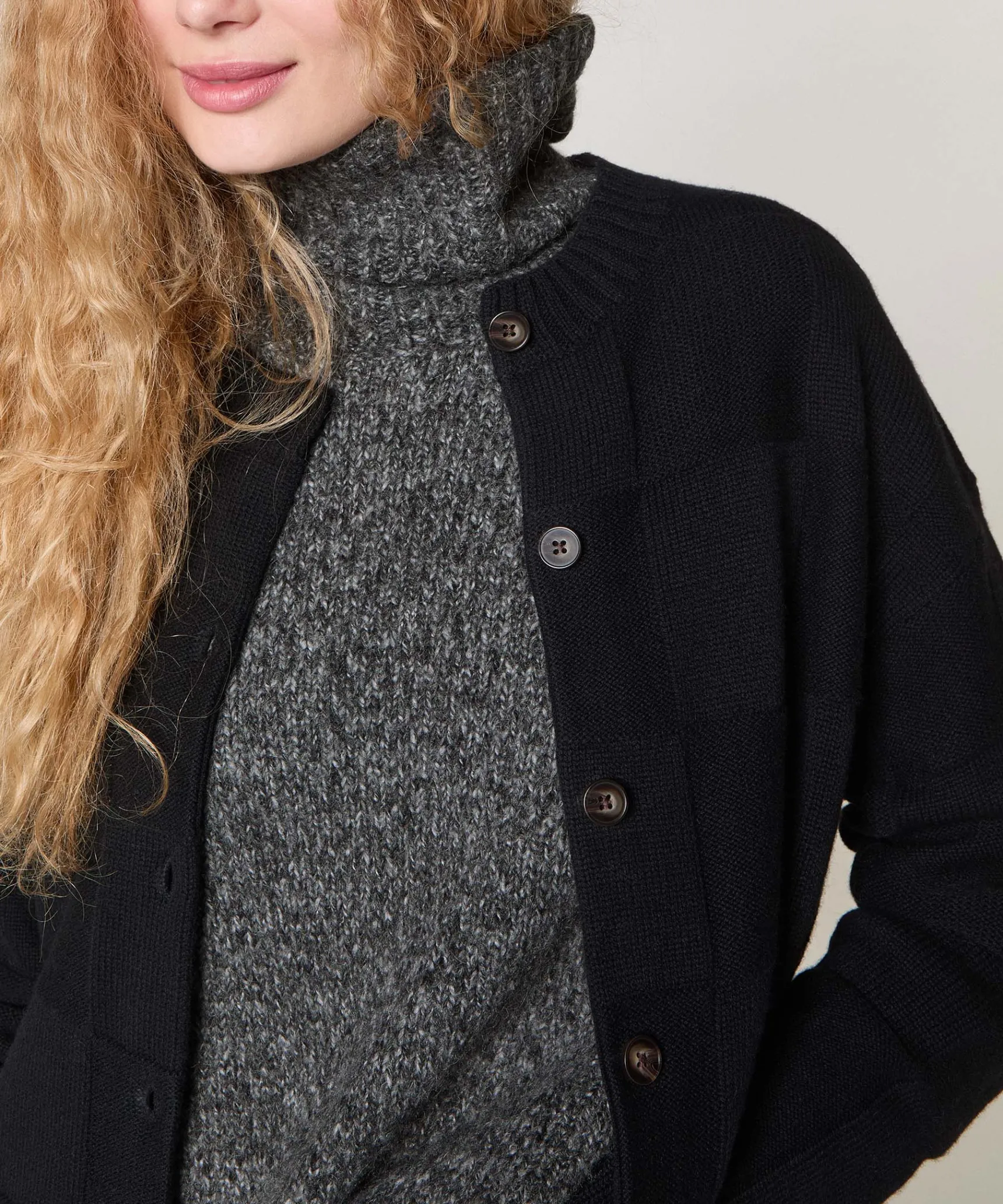 New Rodier Gilet en laine fantaisie noir