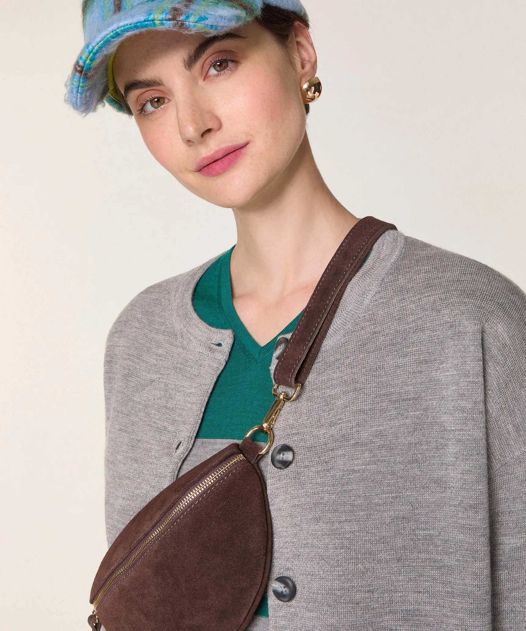 Rodier Gilet en laine milano gris foncé