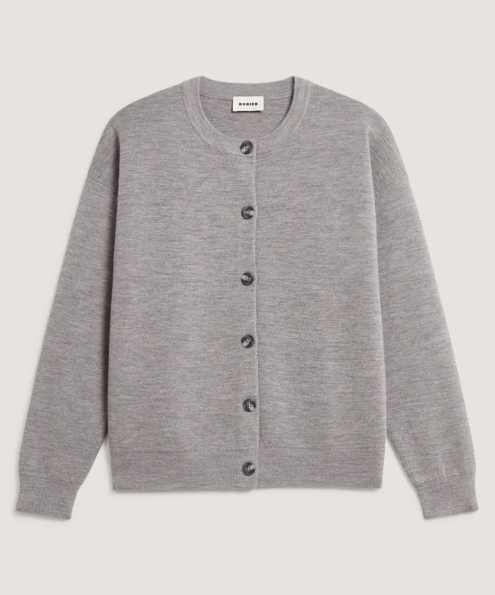 Rodier Gilet en laine milano gris foncé