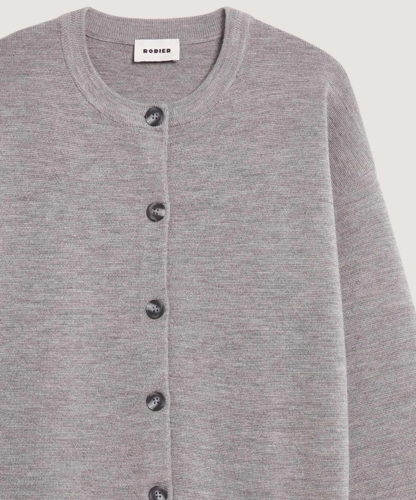 Rodier Gilet en laine milano gris foncé